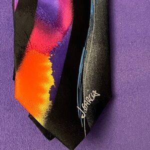 Jerry Garcia Wetlands II Abstract Art Silk Tie Grateful Dead Artist